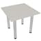 Skutchi Designs 34 in W, 34 in L, 29 in H, Engineered Wood Top, Ivory HAR-SQ-34-POST-XD1026 - alternate 1